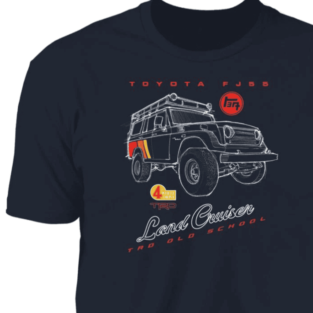 Land Cruiser FJ55, Vintage 4x4 Vehicle, T-shirt, Outfitted gear, TEQ Japan